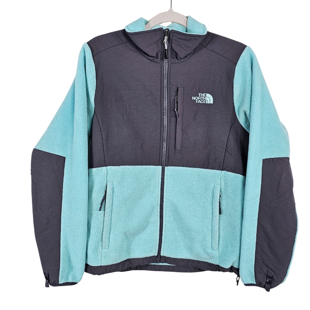Vintage The North Face Womens Denali Fleece Jacket Small Blue Gray Outdoor 90s